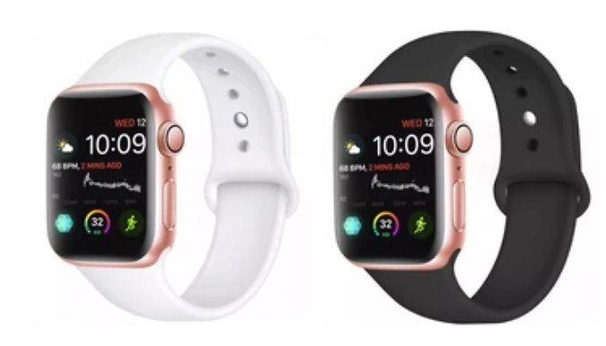 2-Pack of Apple Watch Compatible Straps - 2 Sizes