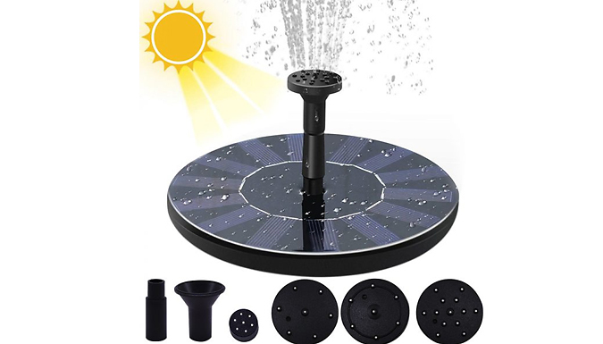 Solar Powered Floating Fountains! - 1 or 2-Pack , 2 Styles