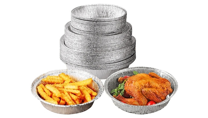 10-Pack Thickened Air Fryer Tin Foil Trays - 3 Sizes!