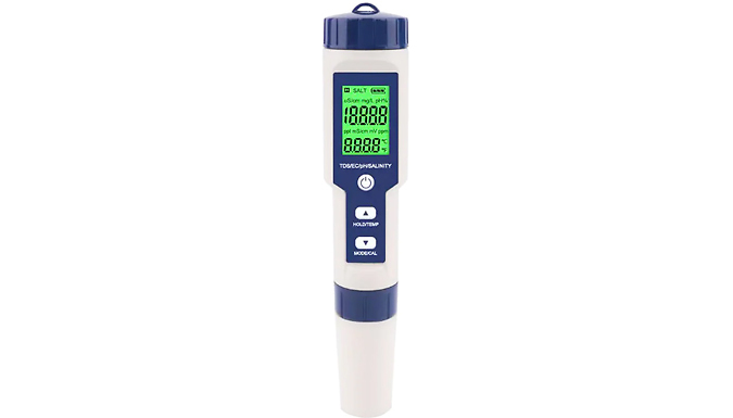 5-in-1 High Accuracy Digital Salinity Tester