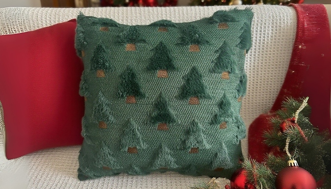 Plush Christmas Tree Decorative Pillow - 5 Colours