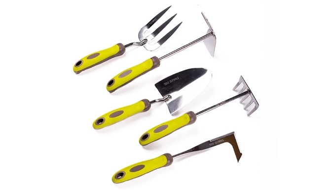 5-Piece Garden Gear Stainless Steel Hand Tool Set