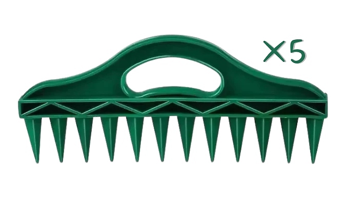 5-Pack of Seeding & Hole-Piercing Rakes