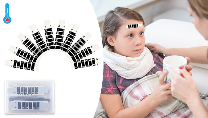 travel-sized & reusable forehead thermometer strips