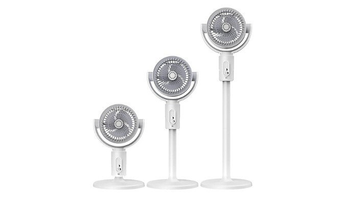 Multi-Speed Telescopic Remote Control Fan at Go Groopie IE