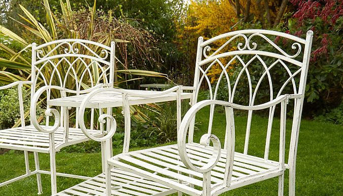 Tulip Cream Garden Love Seat