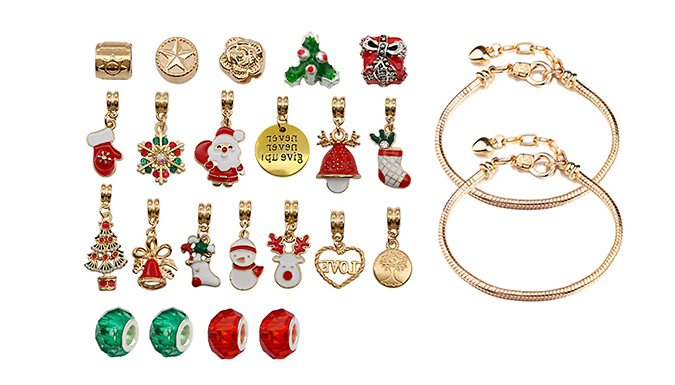 Christmas Advent Calendar with DIY Charm Bracelets