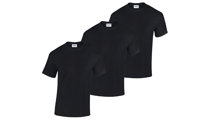 3-Pack of Gildan Men's Cotton T-Shirts - 12 Colours, 5 Sizes!