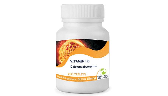 Vitamin D 1000iu 25mcg Sunshine Tablets - 3 or 6 Months Supply