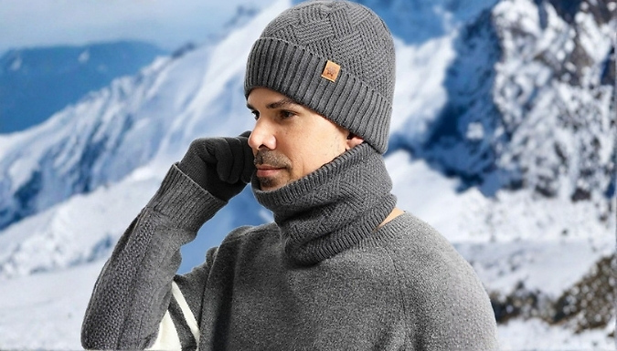 Men's 3-Piece Winter Accessory Set - 4 Colours