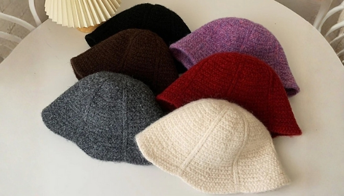 Winter Knitted Bucket Hat - 6 Colours