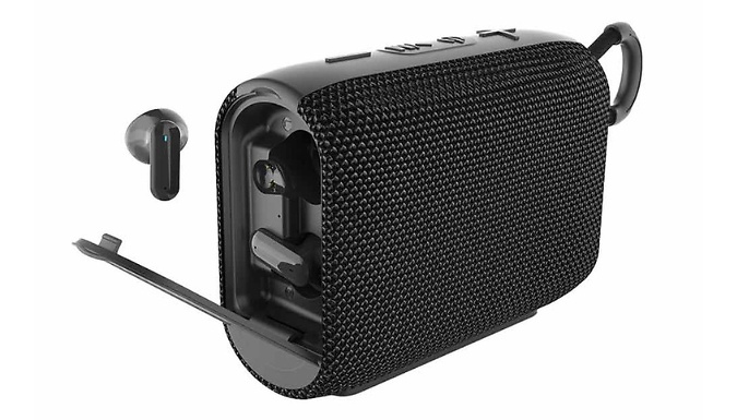 Red5 Wireless Speaker and Built-In Earbuds