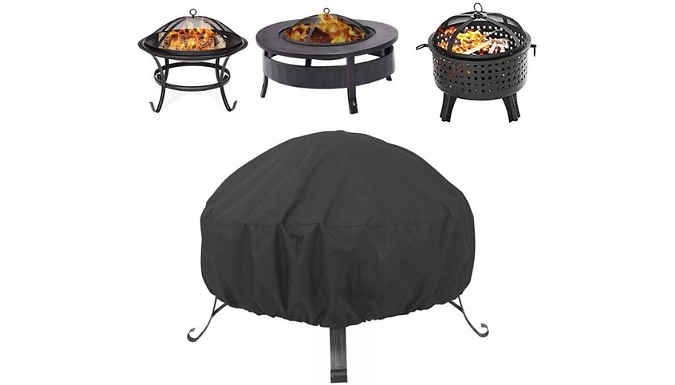 Waterproof Round Fire Pit Cover at Go Groopie