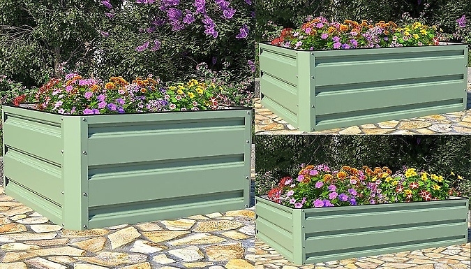 1 or 2 Metal Raised Garden Planters - 3 Sizes