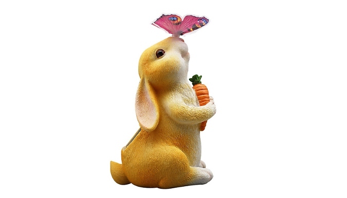 Garden Rabbit & Butterfly Decorative Solar Light