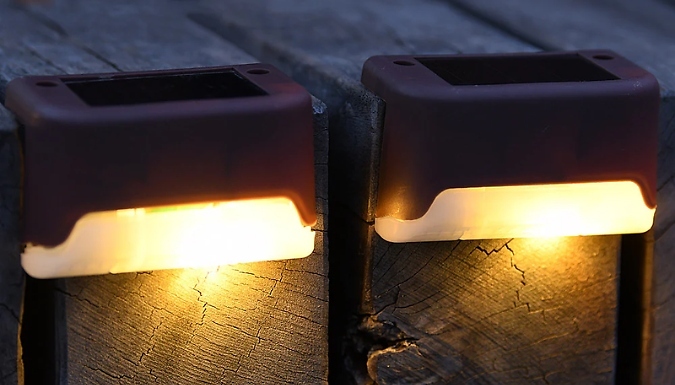 1 to 10-Pack of Outdoor Solar LED Deck Lights - 3 Colours, 3 Light Options