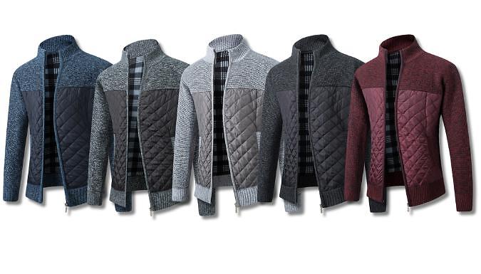 Zip-Up Quilted Harrington Jacket - 5 Colours, 6 Sizes