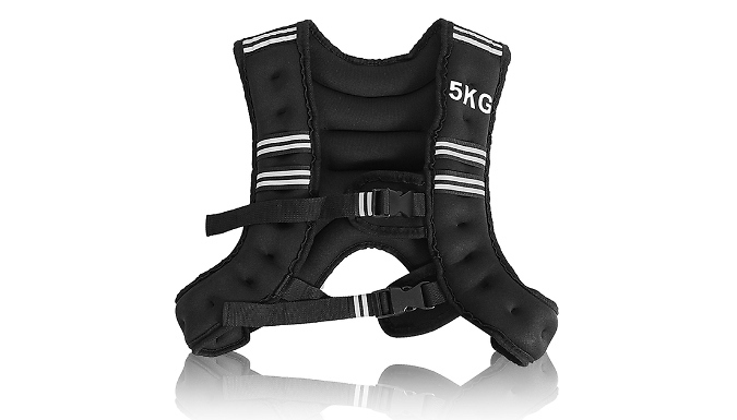 5KG Weighted Vest - With Adjustable Straps & Reflective Strips