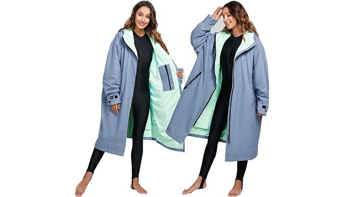 Windproof Oversized Warm Coat With Hood - 4 Colours & 2 Sizes