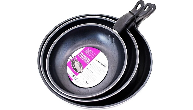 Set of 3 Prima Non-Stick Frying Pans!