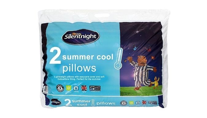 2-Pack Silentnight Summer Cool Pillows