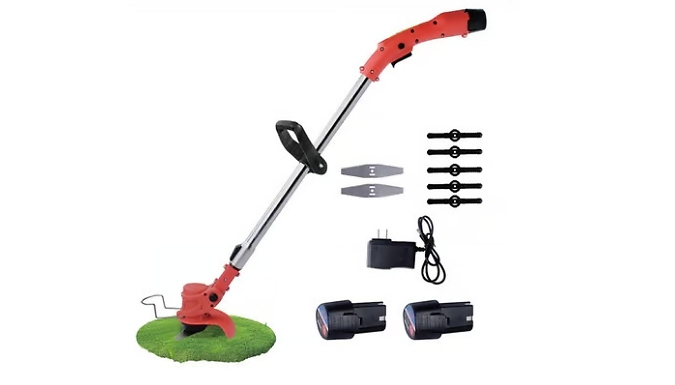 Cordless Telescopic Garden Strimmer - With Adjustable Blades!