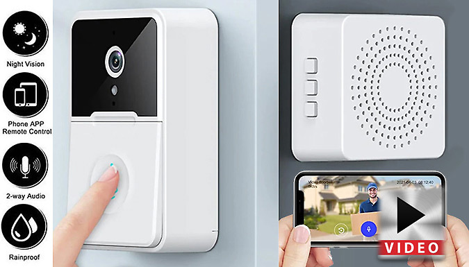 Smart night vision video hot sale doorbell