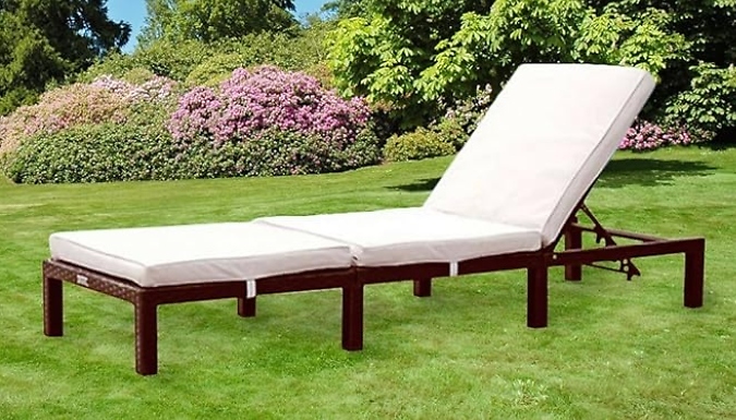 Reclining Rattan Sun Lounger - 2 Colours