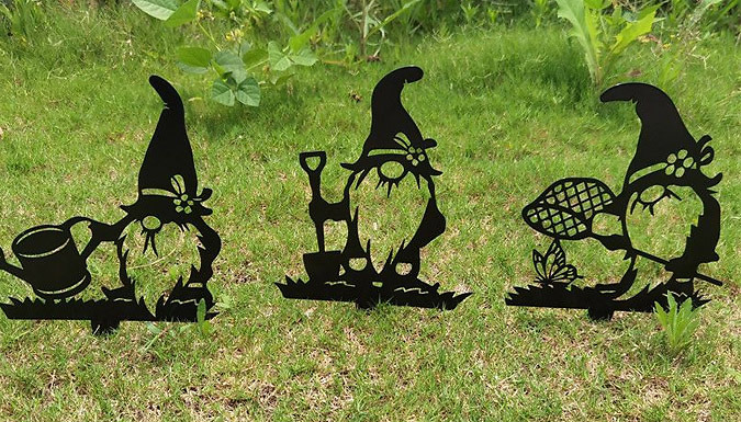 1-4 Garden Decoration Gnome Silhouette - 7 Models