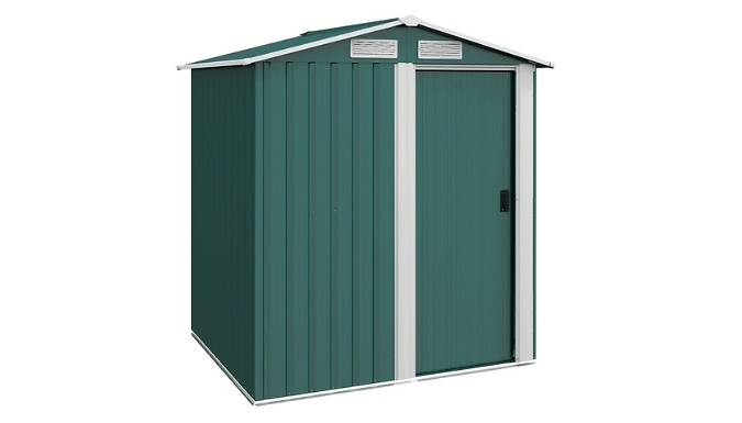 Outsunny Metal Garden Storage Shed with Sliding Door - 2 Colours