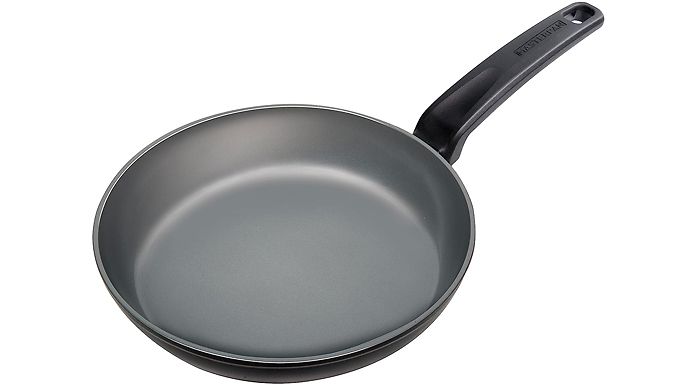 Set of 3 Masterpan Grey Non-Stick Deep Frying Pans