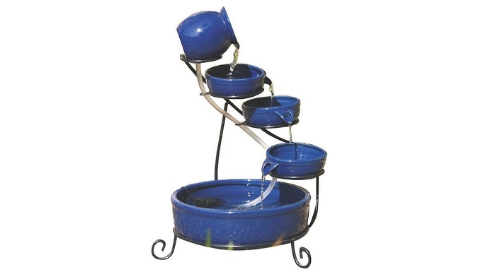 Go Groopie Trojan Electronics 2018 Ltd Bermuda Ocean Cascade Solar Water Feature - 2 Colours