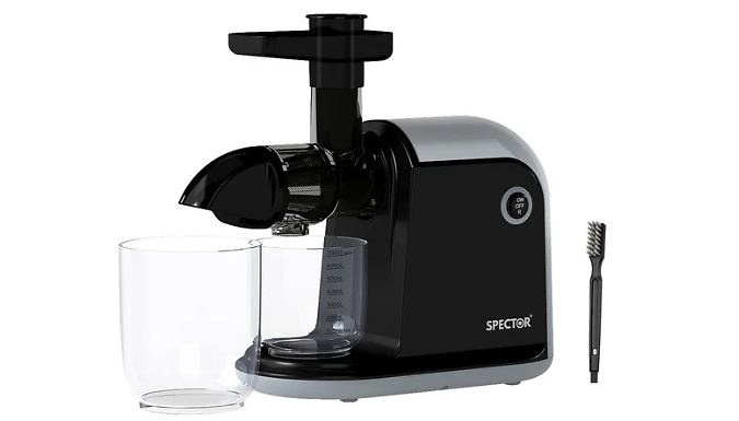 Spector Cold Press Slow Juicer - Silent Motor & Easy Clean Design!