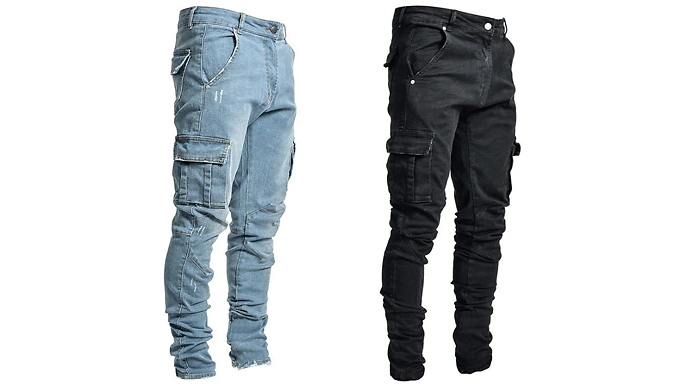 Side Pocket Skinny Jeans - 2 Colours & 5 Sizes