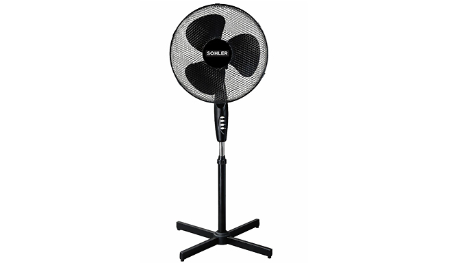 16-Inch Standing Oscillating 3-Speed Fan