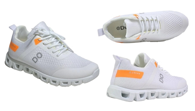 Unisex Lace-up Running Trainers - 6 Sizes, 6 Colours at Go Groopie