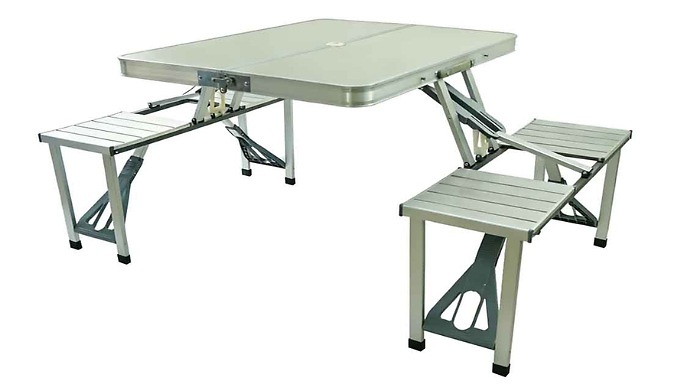 Aluminium Folding Camping Table & Chairs Set