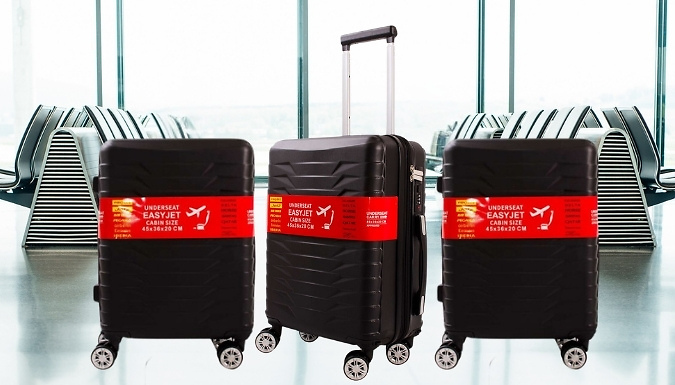 Hard Shell Cabin Suitcase - Durable, Secure & Airline Approved (2 Colours)