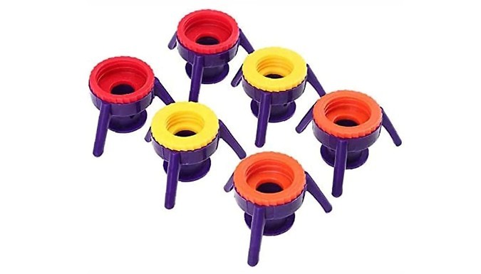 3 or 6-Pack of Flip-It Bottle Emptying Caps