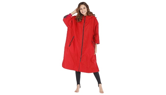 Water-Repellent Hooded Drying Robe - 4 Colours & 2 Sizes