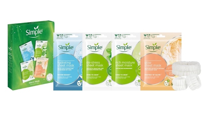 Simple Sheet Face Mask Gift Set - Buy 1 to 4 Gift Sets!