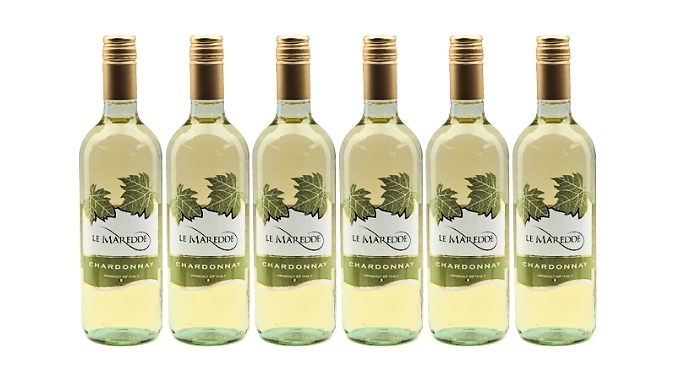 6 Bottles of Le Maredde Chardonnay - 12% Vol!