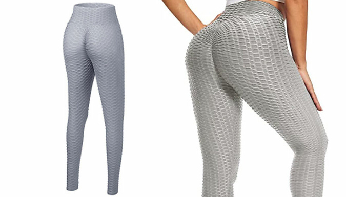 Women's Honeycomb High-Waisted Leggings - 8 Colours & 4 Sizes