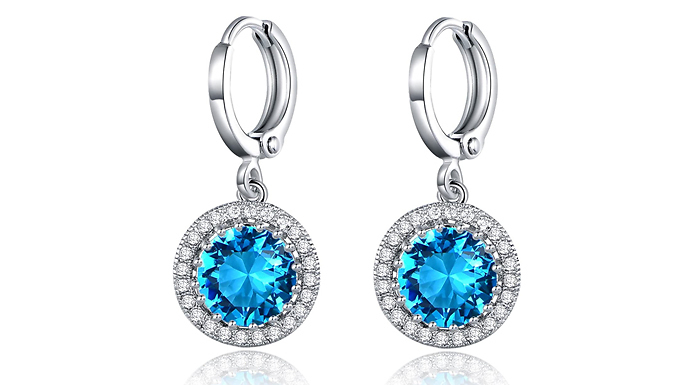 Sultana-Mayfair Single Stone Diamond Earrings - 6 Colours