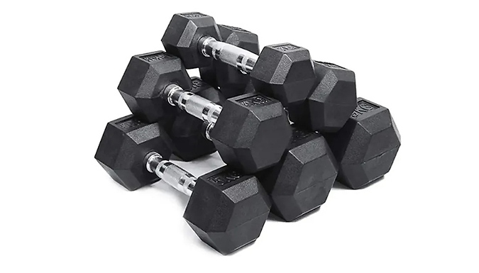 Hex Dumbbells Pair - 18 Weight Sizes!