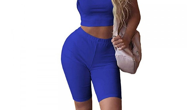 High-Waisted Casual Cycling Shorts - 3 Sizes and 6 Colours from Go Groopie IE