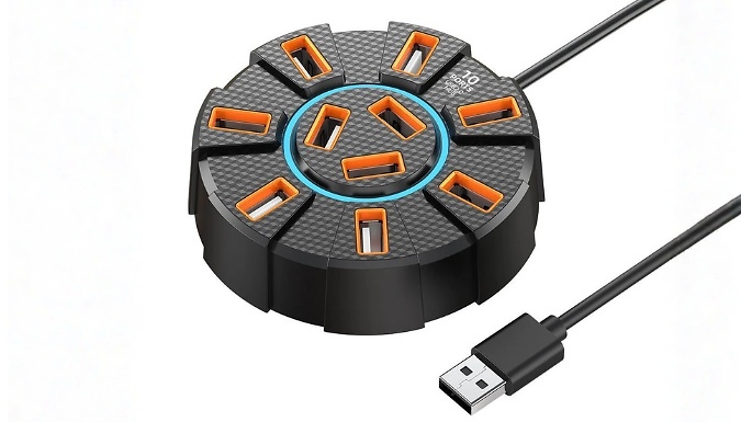 10-Port USB Expansion Dock - 2 Colours!
