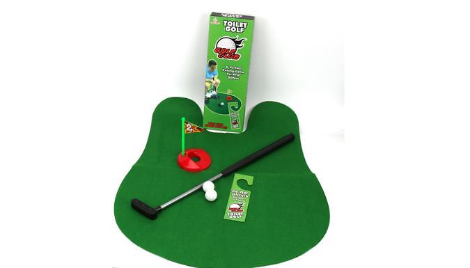 Novelty Toilet Golf Putter Game