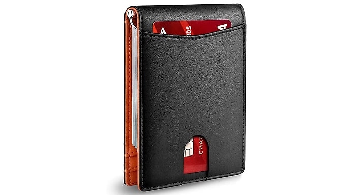 PU Leather Anti-RFID Clip Wallet - 3 Colours