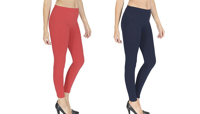 2 or 8-Pack of Colourful Viscose Leggings - 8Colours, 2 Sizes